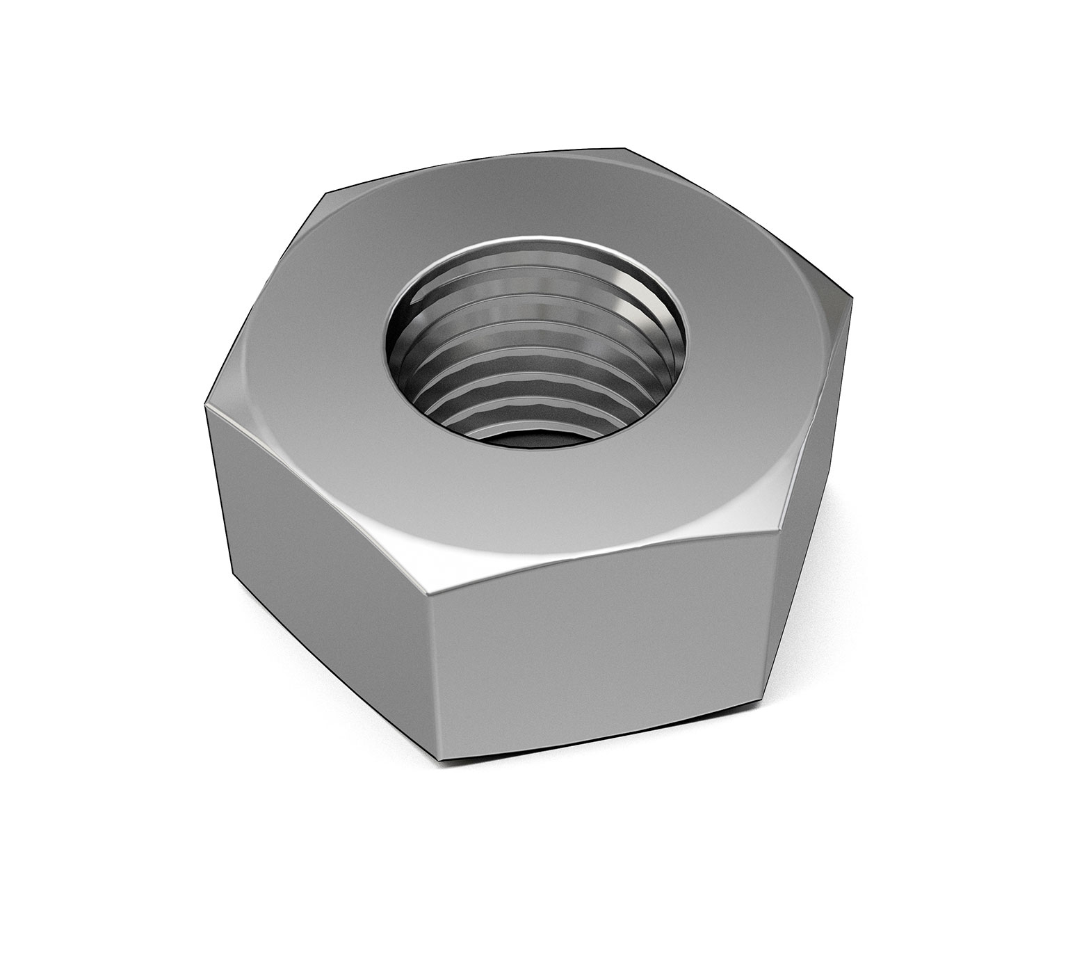 07785 Écrou hexagonal en acier inoxydable - Filetage M6 x 0,2 po / 0,51 cm alt 1