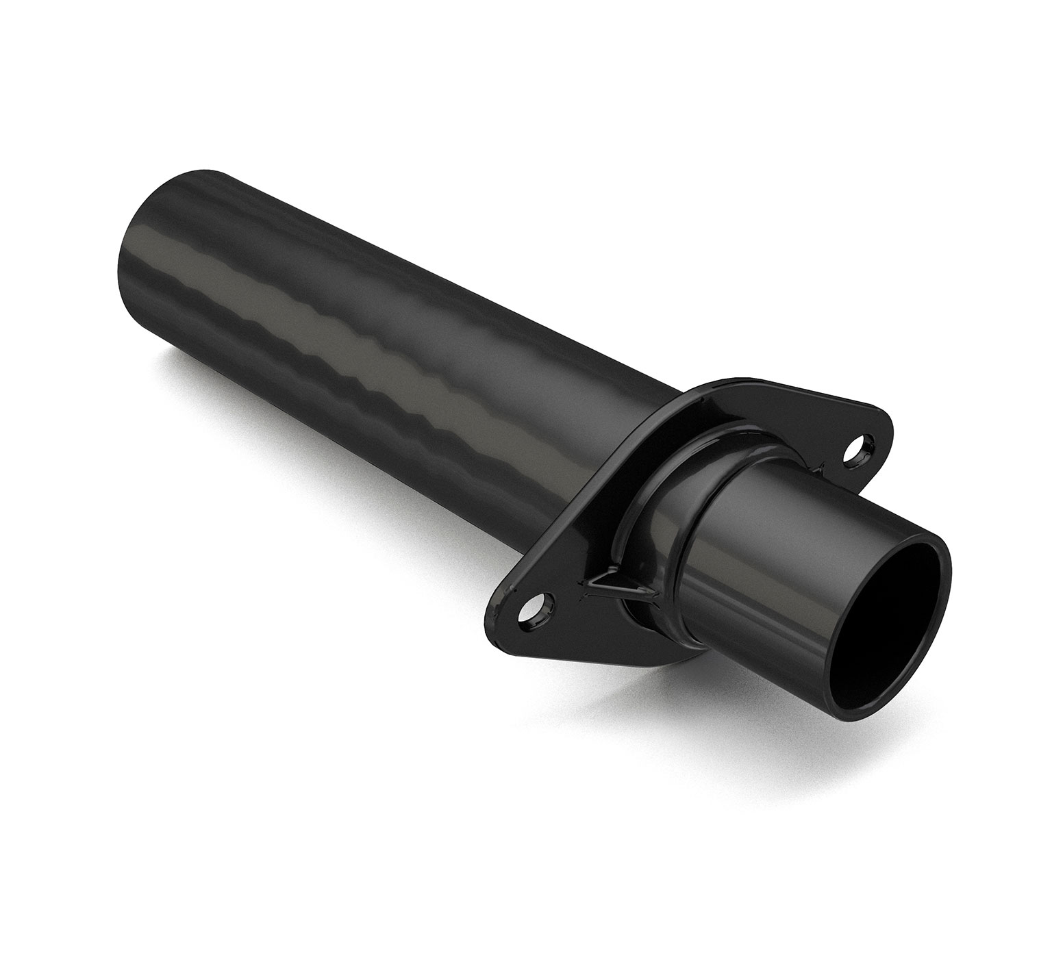 1021214 Black ABS Tube Hose Adapter - 1.66 OD x 1.52 OD x 8.27 in alt 1