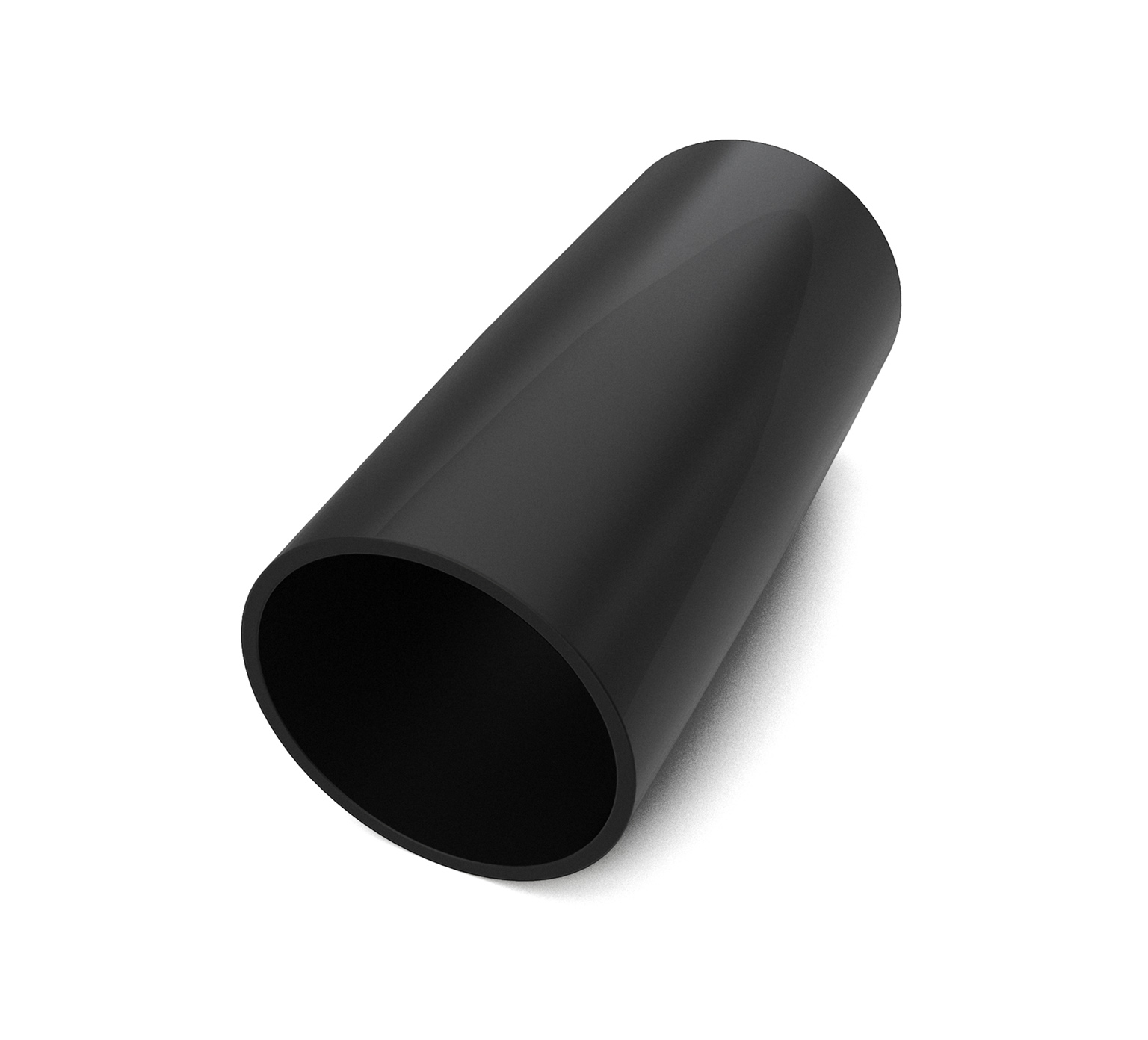 160471 Manchette de tuyau en PVC noir - 1,6 (diam. int.) x 1,5 (diam. int.) x 3,63 po / 4,06 x 3,81 x 9,22 cm alt 1