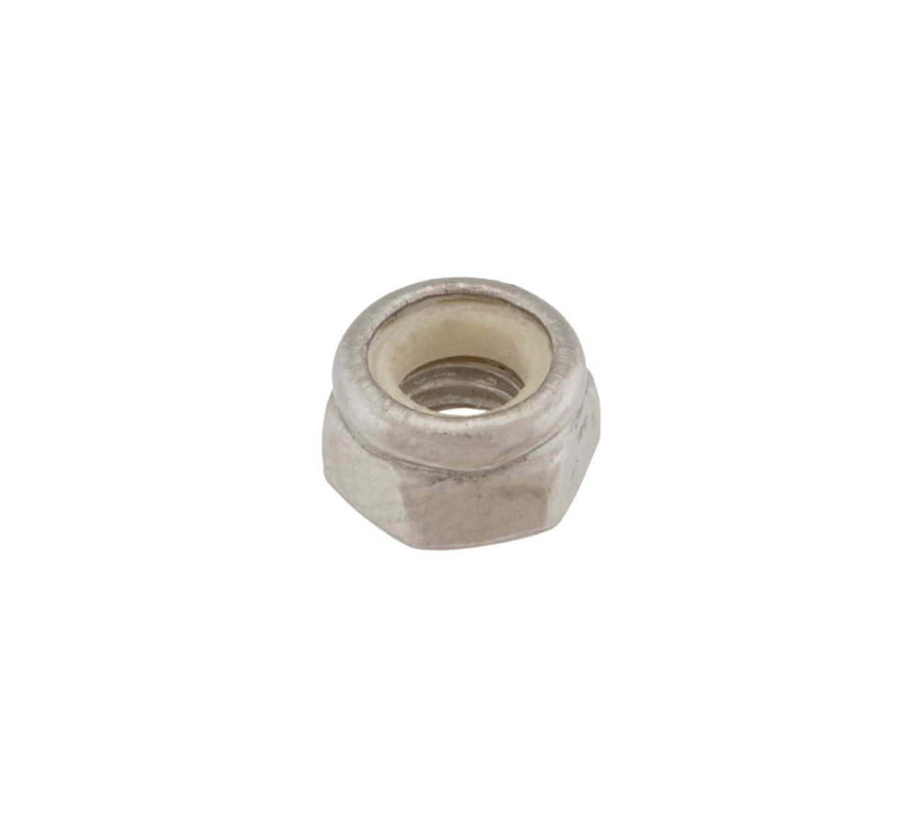 09739 Stainless Steel Hex Lock Nut - M5 Thread x 0.2 in alt 1