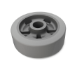 1060130 Rubber/Polypropylene Molded Wheel alt 1