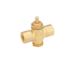 210150 Valve d eau en laiton naturel - 0,75 x 2,13 x 2,25 po / 1,90 x 5,41 x 5,71 cm alt 1