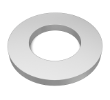 39350 Steel Flat Washer - 0.812 OD x 0.1469 ID x 0.134 in alt 1