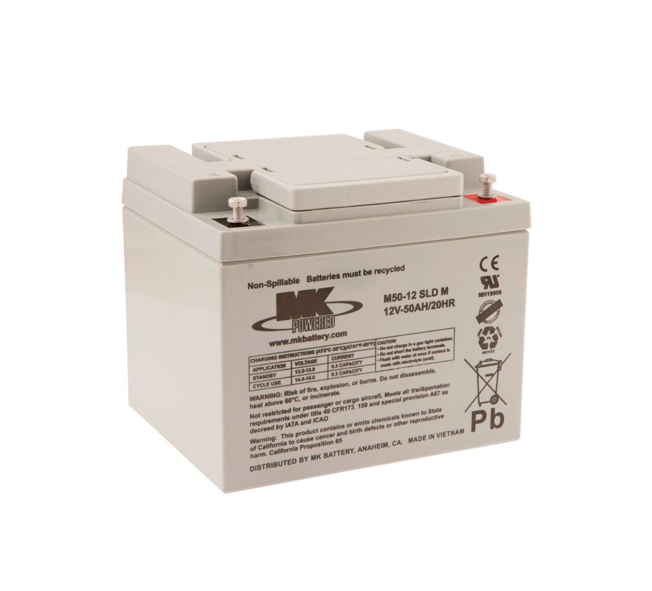 4032738 BATTERY, AGM, 12VDC 0050AH [T1B, S5, MK] alt 1