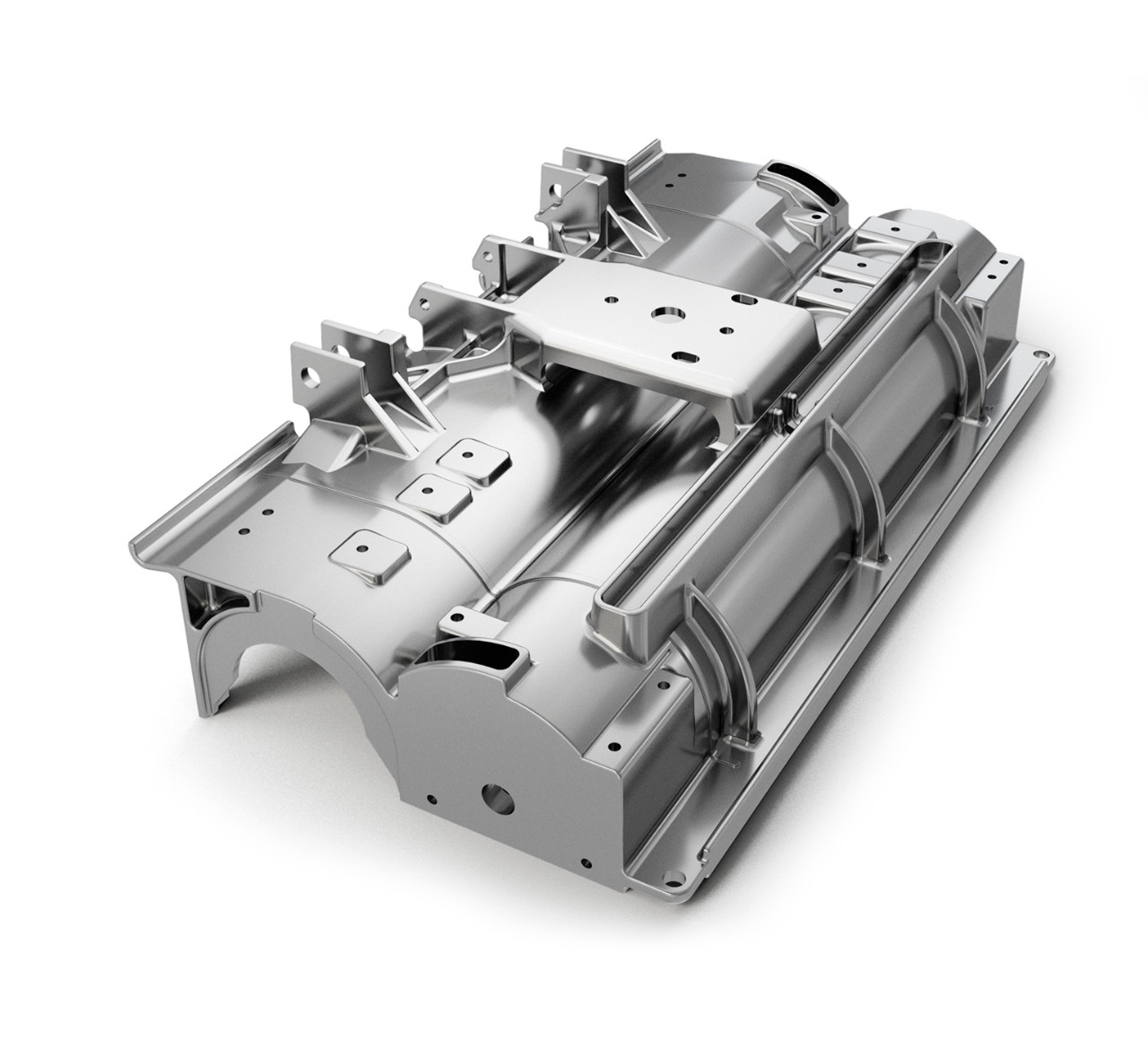 1022254 Logement de tête cylindrique en aluminium - 6,695 x 29,437 x 14,539 po / 17,01 x 74,77 x 36,93 cm alt 1