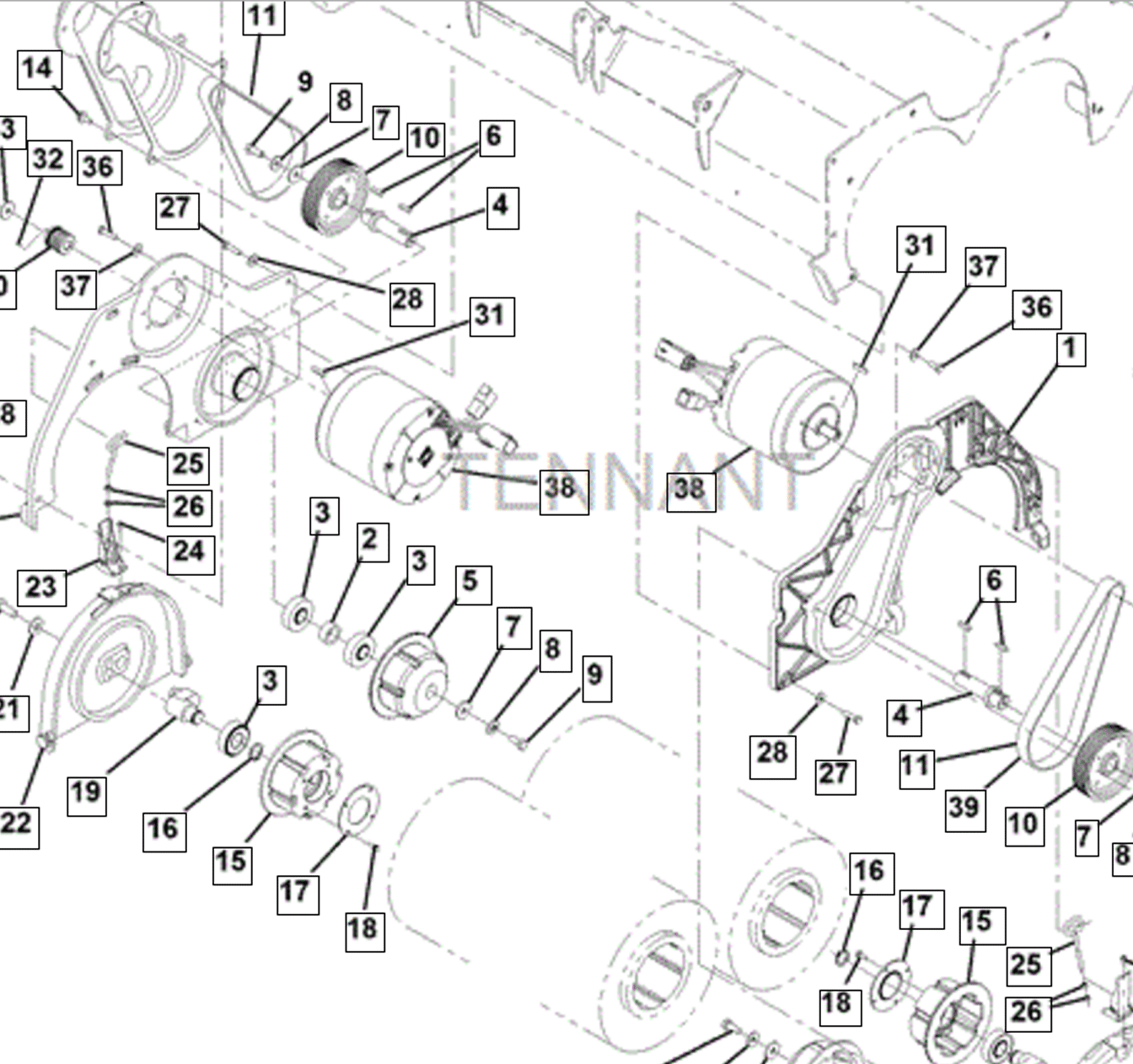 Tennant parts diagram Tennant parts diagram